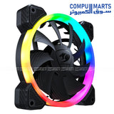 VORTEX RGB HPB 120 – Case Fan – Cougar – 120mm PWM RGB fan with 18 LEDs and HDB bearing