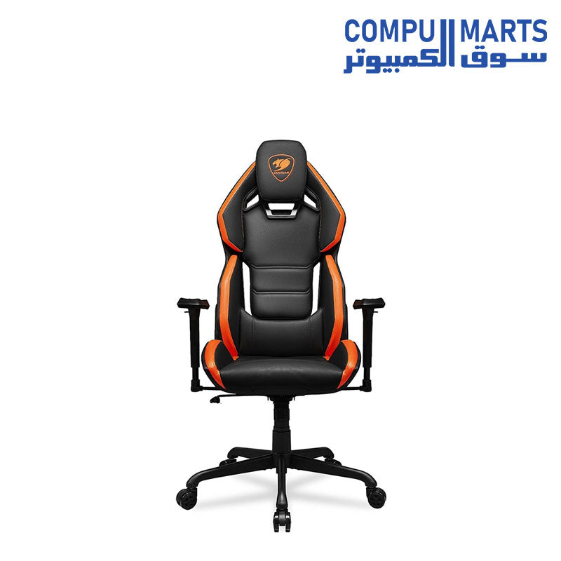 Hotrod-Gaming-Chair-COUGAR-Orange-Black-Ergonomic-Design