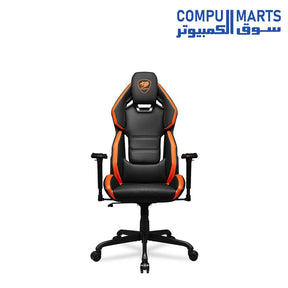 Hotrod-Gaming-Chair-COUGAR-Orange-Black-Ergonomic-Design