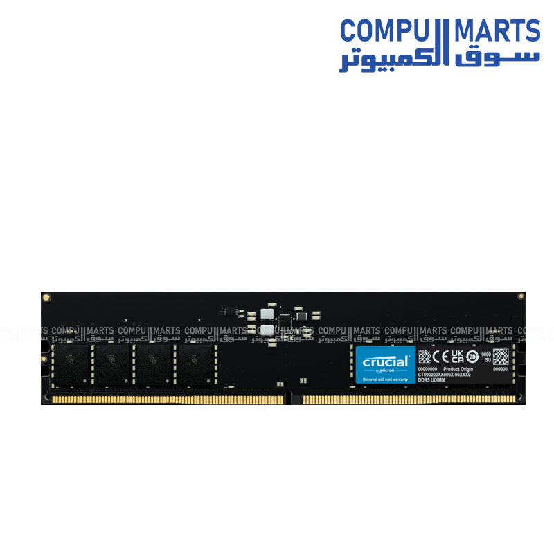 Crucial 16GB DDR5 5600MHz UDIMM Desktop RAM – High-Speed Memory for PC Upgrade – Egypt

