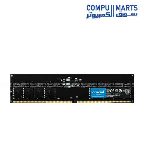 Crucial 16GB DDR5 5600MHz UDIMM Desktop RAM – High-Speed Memory for PC Upgrade – Egypt

