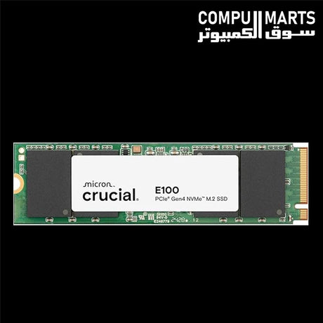 Crucial E100 2TB M.2 NVMe PCIe Gen4 internal SSD