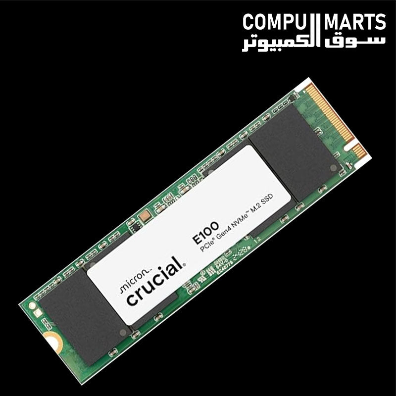 Crucial E100 2TB solid state drive with up to 5,000MB/s read speed