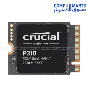 Crucial P310 PCIe Gen4 NVMe 2230 M.2 Internal SSD – Black – Available in Egypt