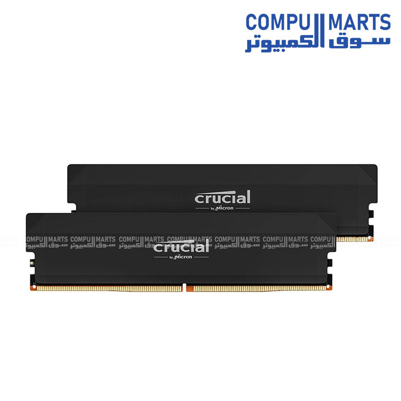 Crucial Pro 64GB DDR5 6400MHz CL40 RAM kit 2x32GB UDIMM gaming memory black