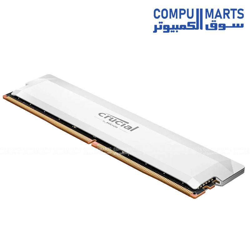 Crucial Pro OC 16GB DDR5 6400MHz white desktop RAM module