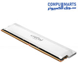 Crucial Pro OC 16GB DDR5 6400MHz white desktop RAM module