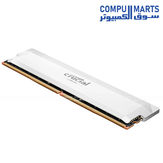 Crucial Pro OC 16GB DDR5 6400MHz white desktop RAM module