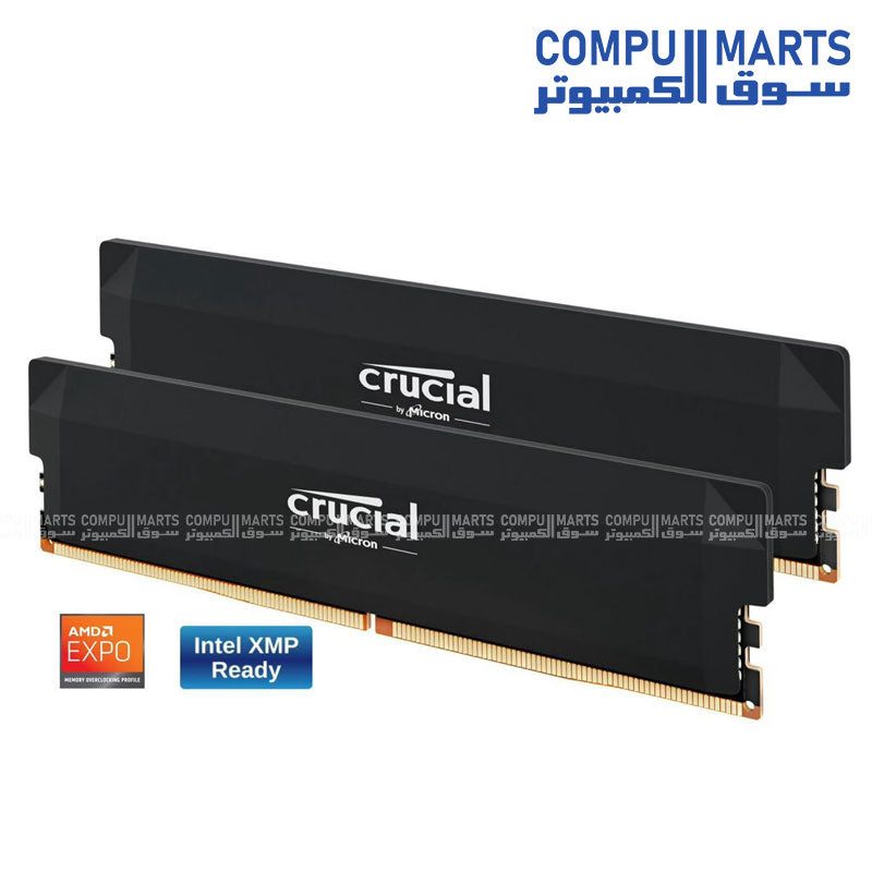 Crucial Pro Overclocking DDR5 32GB 6000MHz CL36 – Black | Egypt