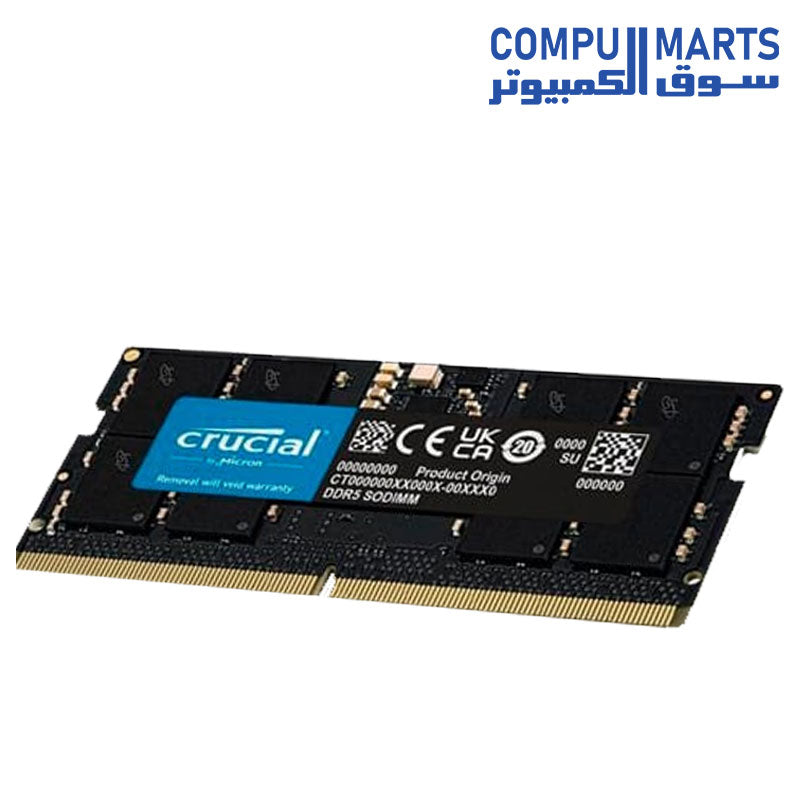 Crucial Rama Crucial RAM DDR5 5600MHz Laptop Memory – Compumarts Egypt