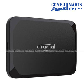 Crucial -X9 -1TB-portable -SSD -USB-C -on white background
