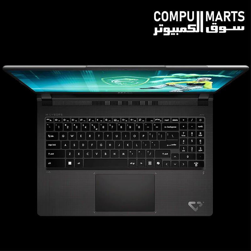 MSI Cyborg 15 Max C2WE Gaming Laptop Intel Core i7-13620H NVIDIA GeForce RTX 5050 8GB 16GB DDR5 512GB SSD 15.6" FHD 144Hz Platinum Gray
