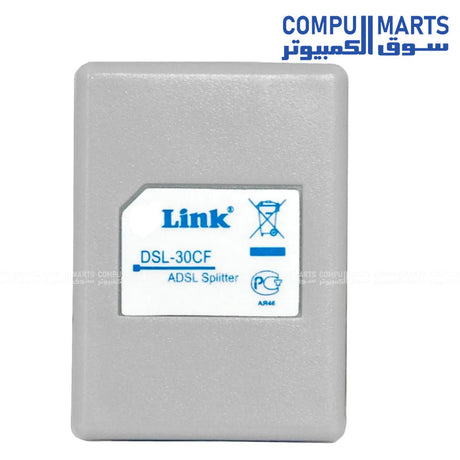 D-Link DSL-30CF DSL Filter Splitter – ADSL Telephone Line Splitter RJ11 – Silver – Egypt