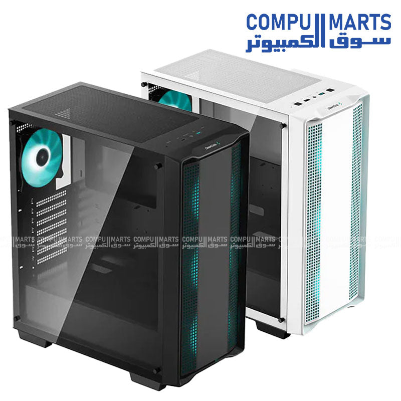 DEEPCOOL CC560 Case Tempered Glass, ABS Mid-Tower Computer Case ...