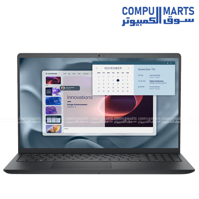 DELL Pro 15 Essential PV15250 Intel Core i7-1355U laptop with 15.6-inch FHD 120Hz display at Compumarts.
