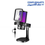 Maono DGM20 USB Microphone Black with Microphone & Cables Polyester Build 22x15cm Compact Microphone