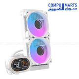 DARKFLASH DH240D Liquid CPU Cooler – 240mm Radiator, Dual 120mm Fans, Intel & AMD Support