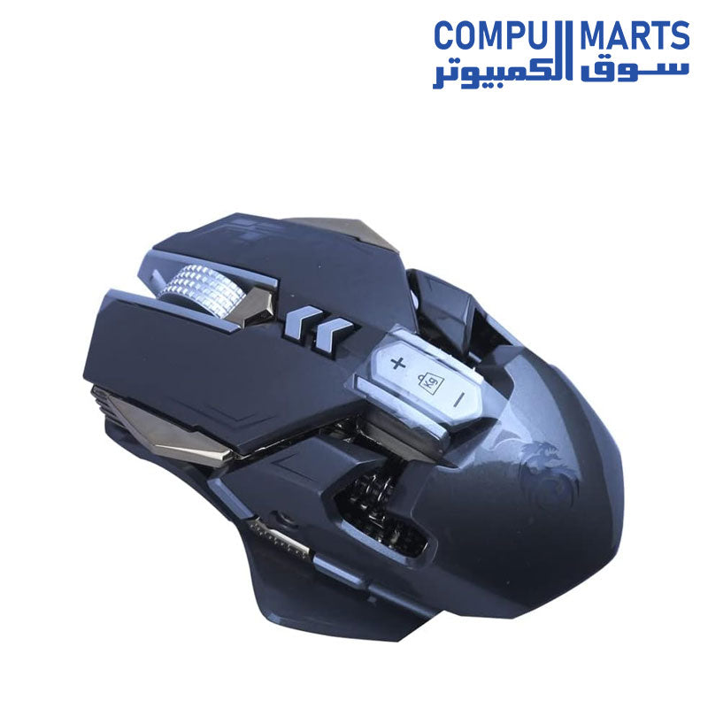 MOUSE DM 7800 USB/GAMING/ 2400 DPI /LARGE/LED RGB/BALCK – Compumarts Egypt