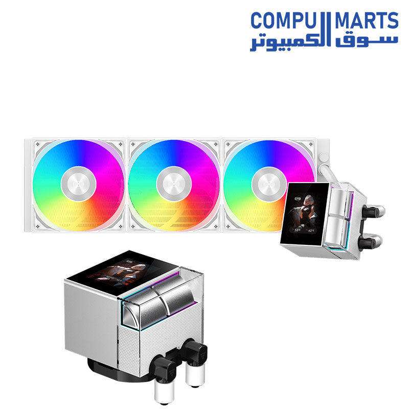 CPS DS360 White 簡易水冷 CPUクーラー PCCOOLER CPS DS360-WH [WHITE