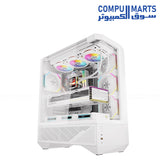 darkFlash DY460 mid tower case with USB 3.2 Gen 2 Type-C, tempered glass design and extensive cooling support from Compumarts