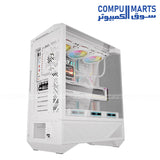 darkFlash DY460 PC case compatible with ATX, Micro-ATX and Mini-ITX motherboards, featuring vertical dual-chamber architecture