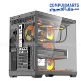 Supporting ATX, Micro-ATX, and Mini-ITX motherboards, the DarkFlash C280 case allows 340mm GPU length