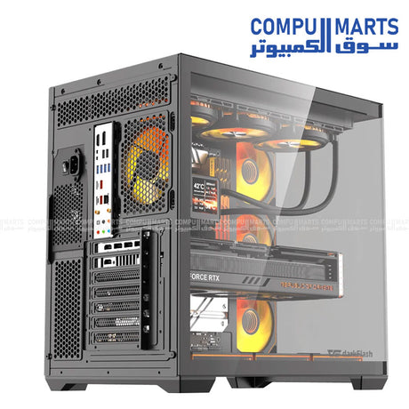 Supporting ATX, Micro-ATX, and Mini-ITX motherboards, the DarkFlash C280 case allows 340mm GPU length