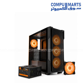 DarkFlash DK DS900 ATX Mid Tower Bundle with GP750W 80 Plus Bronze PSU and USB Type-C support from Compumarts.
