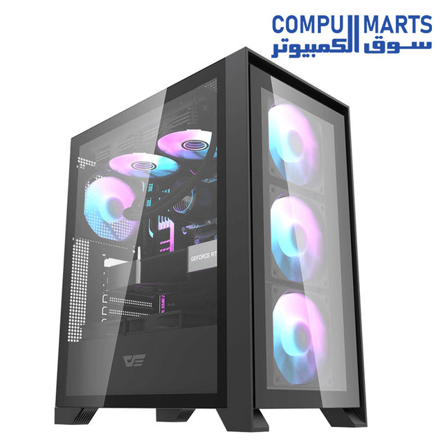 Drx Box Rugged Darkflash DRX70 Glass ATX PC Case – Compumarts Egypt
