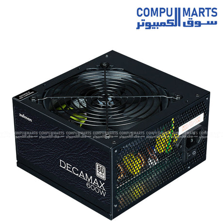 Zalman 600W PSU with Active PFC 99 percent efficiency design Intel ATX 12V Ver 2.31 compatibility and stable power delivery