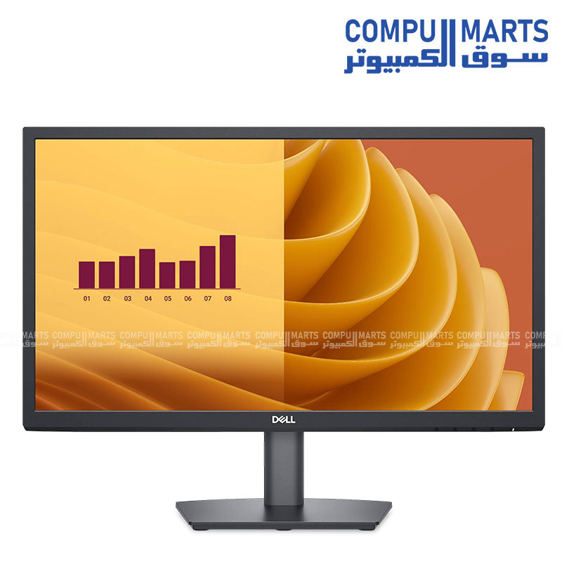 Dell E2225H 21.5" Full HD VA Monitor – 75Hz, 5ms GTG, Eye Comfort, Black