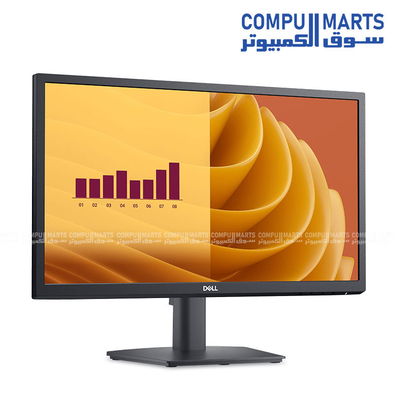 Dell E2225H 21.5" Full HD VA Monitor – 75Hz, 5ms GTG, Eye Comfort, Black
