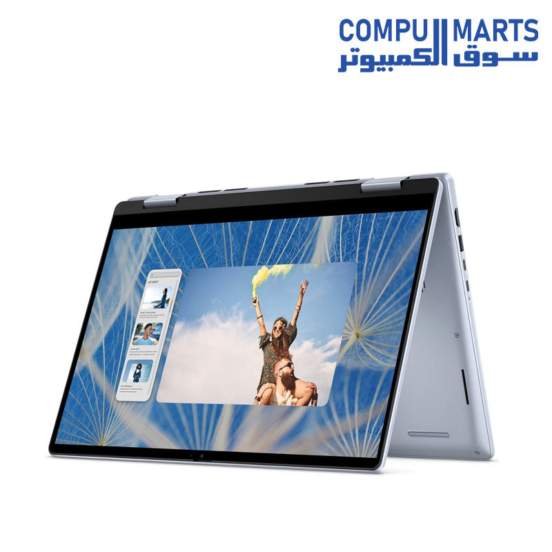 Dell Inspiron 14 7440 2-in-1 Convertible – Intel Core i5-120U, 14" FHD+ Touch (1920x1200), Intel Integrated Graphics, 8GB DDR5, 512GB SSD, Win11 – Ice Blue Aluminum