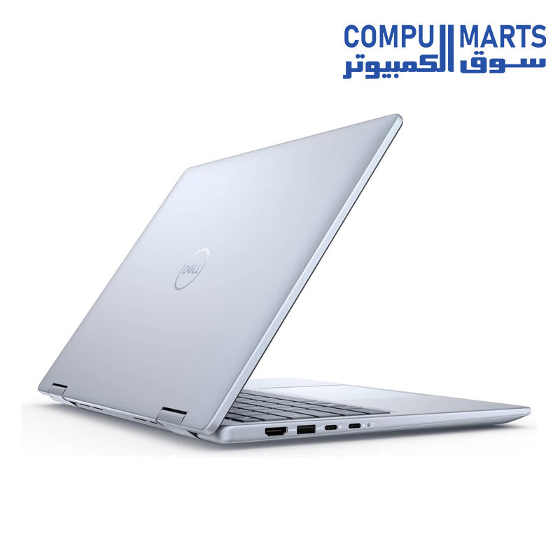 Dell Inspiron 14 7440 2-in-1 Convertible – Intel Core 5-120U, 14" FHD+ Touch (1920x1200), Intel Integrated Graphics, 8GB DDR5, 512GB SSD, Win11 – Ice Blue Aluminum