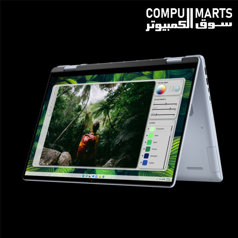 Dell Inspiron 16 7640 2-in-1 laptop featuring Intel Wi-Fi 6E AX211, Bluetooth, and Thunderbolt 4.0 connectivity