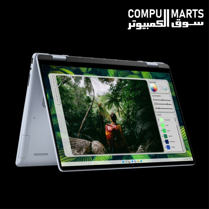 Dell Inspiron 16 7640 2-in-1 laptop with Intel Core Ultra 7 155H processor, 16GB LPDDR5X RAM, and 1TB SSD