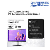 Dell P2422H 24" 16:9 IPS Computer Monitor