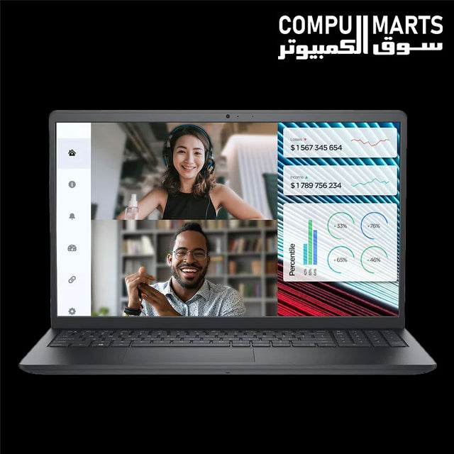 Dell Vostro 3520 laptop in Carbon Black