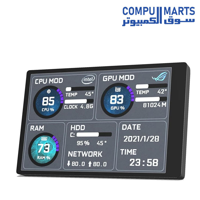 Ram Screen Display EDIY 3.5 inch IPS USB Mini Screen AIDA64 PC CPU RAM HDD Data Monitor C ...