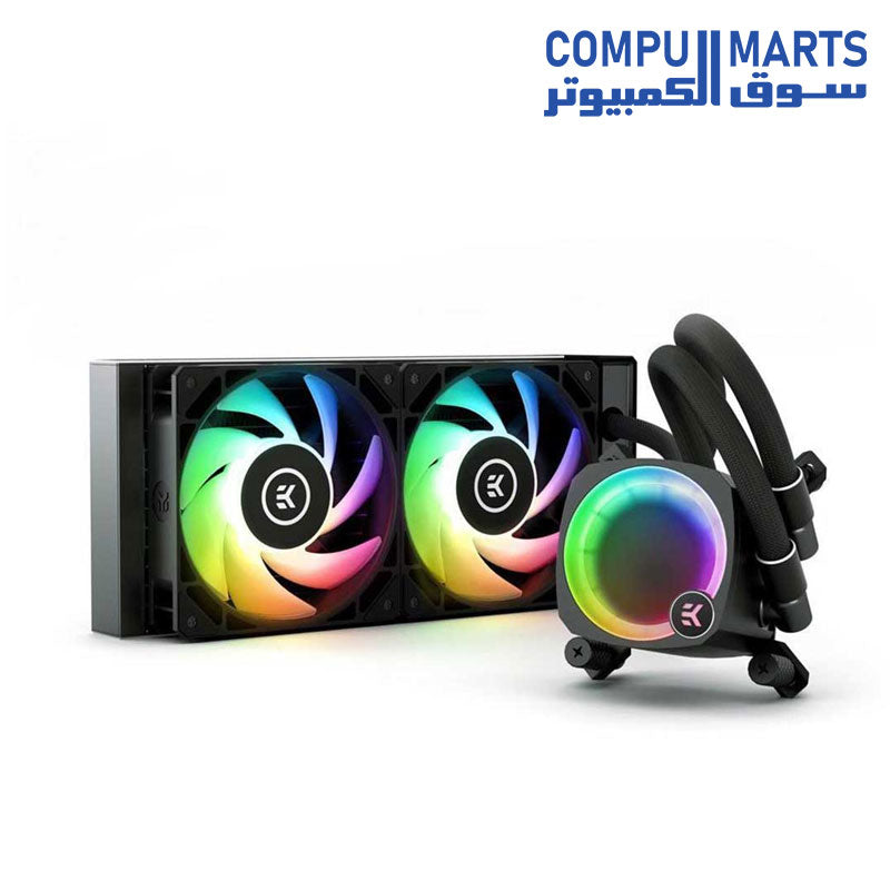 Nucleus-CR240-Lux-Liquid Cooler-EK-DRGB-Aio