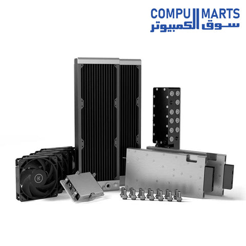 Pro-QDC-Kit-Cooling Kit-EK-2xP360-1xSP5-2xRTX 4090