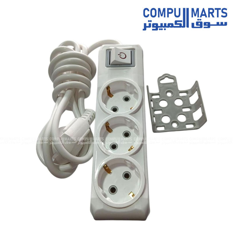 Generic SPE 3-Eye 3-outlet power extension 2M aura 