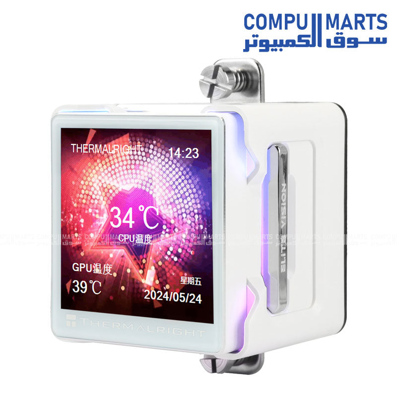 Elite Vision 360 ARGB White liquid CPU cooler 360mm radiator Intel AMD ARGB PWM pump gaming cooling system