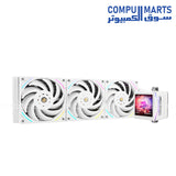 Elite Vision 360 ARGB White liquid CPU cooler 360mm radiator Intel AMD ARGB PWM pump gaming cooling system