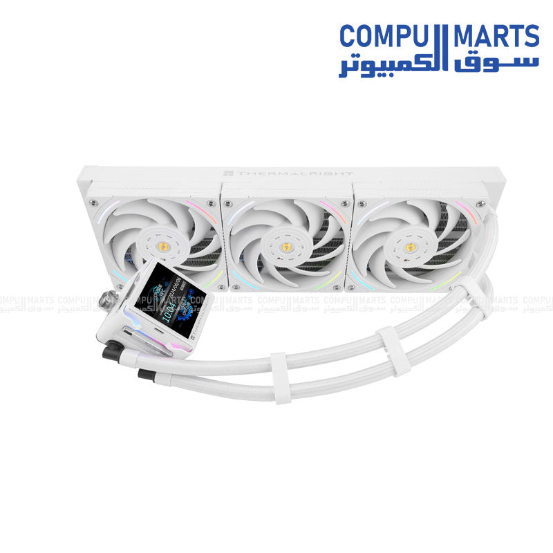 Elite Vision 360 ARGB White liquid CPU cooler 360mm radiator Intel AMD ARGB PWM pump gaming cooling system