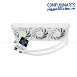 Elite Vision 360 ARGB White liquid CPU cooler 360mm radiator Intel AMD ARGB PWM pump gaming cooling system