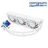 Elite Vision 360 ARGB White liquid CPU cooler 360mm radiator Intel AMD ARGB PWM pump gaming cooling system