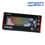 FANTECH ATOM PRO-MK919 Mechanical Wireless Keyboard Black with 66 Keys