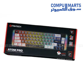 FANTECH ATOM PRO-MK919 Mechanical Wireless Keyboard Black with 66 Keys