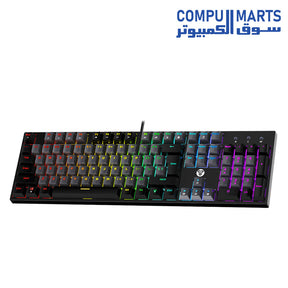 Fantech ATOM104 MK886V2 Wired Gaming Keyboard with Hot-Swappable Blue Switches